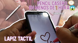 Haz un Lapiz táctil casero✍🏼 Como hacer un lápiz tactil sin aluminio ni cotoneteLápiz táctil stylus [upl. by Camella]