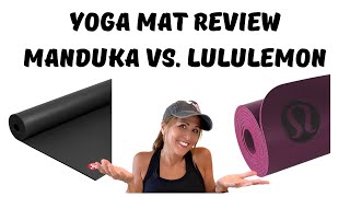 WHAT IS THE STICKIEST YOGA MAT Manduka vs Lululemon [upl. by Ahsekim785]