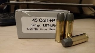 45 Colt P HSM 325 gr Ammo VS Underwood 325 gr Ammo [upl. by Ameehs]