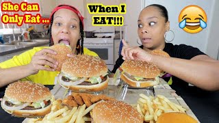 BURGER KING  EAT WITH ME CHALLENGE  MUKBANG [upl. by Mikkanen]