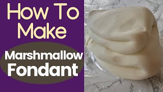 How To Make Marshmallow Fondant  DIY Fondant  MMF [upl. by Ahsikrats216]