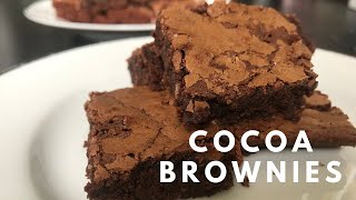 Best Fudgy Cocoa Brownies  Simple Dessert Recipe [upl. by Ahsiki]