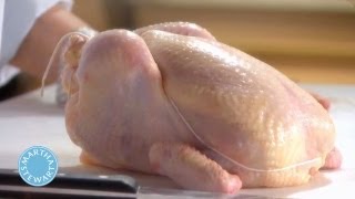 Trussing a Chicken⎢Martha Stewart [upl. by Etnomaj]