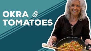 Quarantine Cooking The Lady amp Sons Okra amp Tomatoes Recipe [upl. by Mendes]