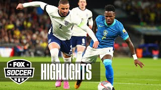 England vs Brazil International Friendly Highlights  FOX Soccer [upl. by Oninotna]