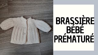 COMMENT TRICOTER UNE BRASSIÈRE POUR BÉBÉ PRÉMATURÉ   MON TIROIR DE COUTURE [upl. by Oberon]