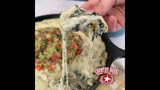 ULTIMATE Copycat Restaurant Spinach Queso [upl. by Amaris]