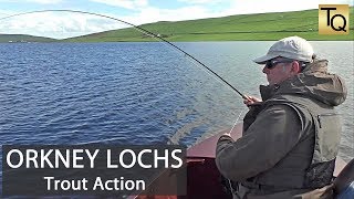 Fly Fishing for Trout in Scotland  Orkney Lochs [upl. by Sollars27]