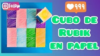 Tutorial cubo de rubik de papel mestraambclasse [upl. by Condon]