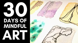 Easy Watercolor Doodles for Beginners  30 Day Art Challenge [upl. by Sears]