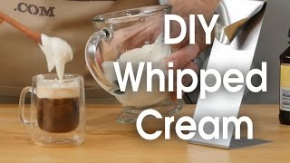 DIY whipped cream in 60 seconds [upl. by Ielarol43]