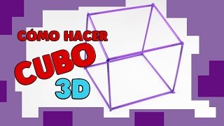 Manualidad escolar muy fácil Cubo 3D [upl. by Drobman934]