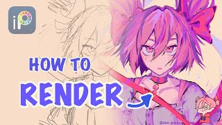 How To RENDER  Digital Art Tutorial [upl. by Moody]