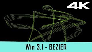 Windows 31 Screensaver  Bezier 4K [upl. by Yrovi]