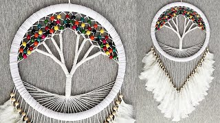 DIY Atrapasueños quotARBOL DE LA VIDAquot  DIY Dreamcatcher quotTREE OF LIFEquot [upl. by Kym216]