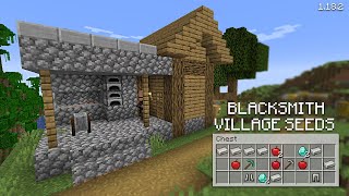 TOP 5 BLACKSMITH VILLAGE SEED MINECRAFT 1182 JAVA [upl. by Else332]