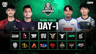 PUBG Mobile NEPX Showdown  Grand Finals Day 1 [upl. by Skiest401]