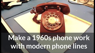 Converting a 1960s rotary dial phone to work as a modern day phone [upl. by Emmuela]