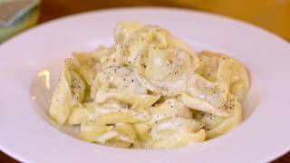 Tortellini in a Creamy Parmesan Sauce Recipe Just 3 Ingredients [upl. by Dyche]