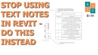 Revit Tutorial  Make Your Drawing Notes More Efficient [upl. by Evante]