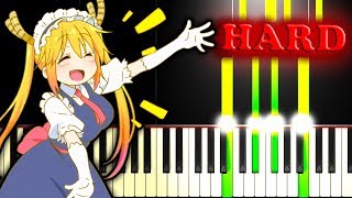 MISS KOBAYASHIS DRAGON MAID OP  AOZORA NO RHAPSODY  Piano Tutorial [upl. by Gnaig]