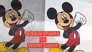 DIFFERENCES BETWEEN WAFER PAPER AND SUGAR PAPER [upl. by Jar]