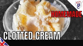 CLOTTED CREAM Recipe Cornish Clotted Cream  HOW TO MAKE Clotted Cream [upl. by Ennayhs648]