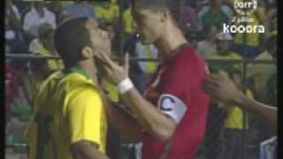 CRonaldo is about to start a fight with a brazilian player [upl. by Lua]