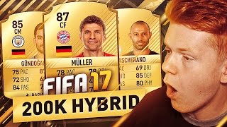 INSANE 200K HYBRID SQUAD BUILDER  FIFA 17 ULTIMATE TEAM [upl. by Nipsirc577]