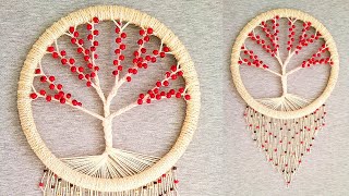 DIY Atrapasueños quotARBOL DE LA VIDAquot paso a paso  DIY Dreamcatcher quotTREE OF LIFEquot [upl. by Erin]