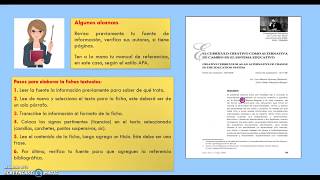 Elaboración de fichas textuales [upl. by Sarkaria]