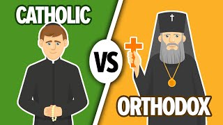 Orthodox vs Catholic  What is the Difference  Animation 13 [upl. by Bhayani]