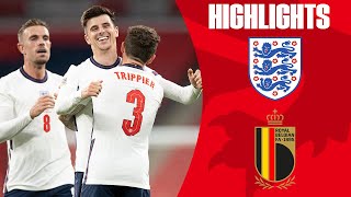 England 21 Belgium  Mount Seals Comeback Win To Top Group  UEFA Nations League  Highlights [upl. by Namijneb]