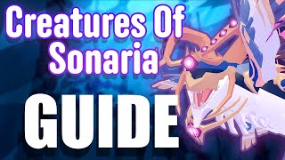 Creatures Of Sonaria Beginners GUIDE Welcome To Roblox COS [upl. by Canotas]