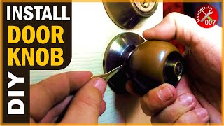 How to Remove amp Replace a Door Knob No Visible Screws  Door Knob Installation [upl. by Yetta]