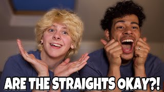 STRAIGHT PEOPLE BEING FUNNY FOR ONCE BISEXUALS REACT  NOAHFINNCE FT NOTCORRY [upl. by Quick]