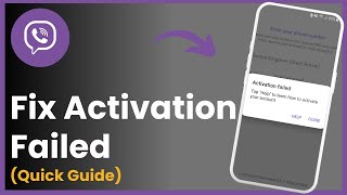 How To Fix Viber Activation Failed [upl. by Larner]