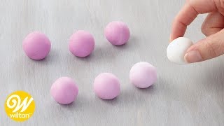 How to Make Ombre Fondant  Wilton [upl. by Augustine]