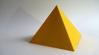 How to make a paper PYRAMID easy [upl. by Rednave]