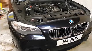 BMW F10 520D Engine Oil Change  Complete How To [upl. by Euqcaj]