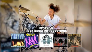 ROCK  Top 5 Rock Drum Introductions [upl. by Nicolau913]