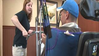 Spinal Cord Injury Hoyer Lift Transfer [upl. by Lowenstern]