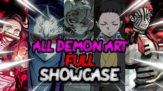 All Demon Arts FULL Showcase  Demon Slayer rpg 2  Roblox [upl. by Mccallion]