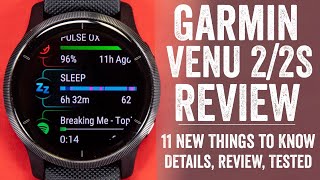 Garmin Venu 2 Review 11 Things to Know  Complete Testing [upl. by Lodi]