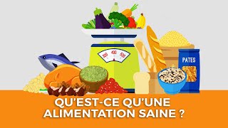 Questce quune alimentation saine [upl. by Aivlis]