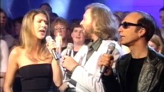 Immortality  CELINE DION amp The BEE GEES LIVE  Awesome Quality TOTP 1998 [upl. by Ayotyal]