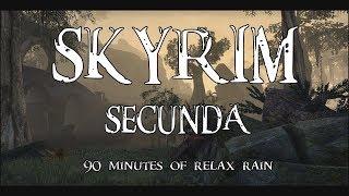 Skyrim  Secunda rainy 15 hour extended version [upl. by Leonora]