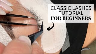 Classic Lashes Tutorial For Beginners [upl. by Elorac467]