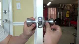 TUTORIAL  How To Change A Door Knob Home Repair [upl. by Eceryt]