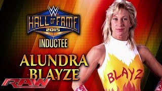 Alundra Blayze is announced for the WWE Hall of Fame Class of 2015 Raw March 2 2015 [upl. by Arima]